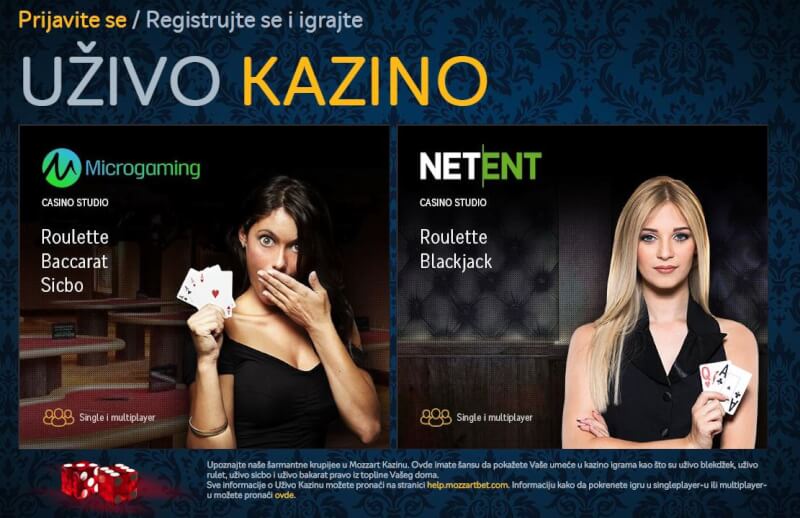 Mozzart kazino uzivo softver
