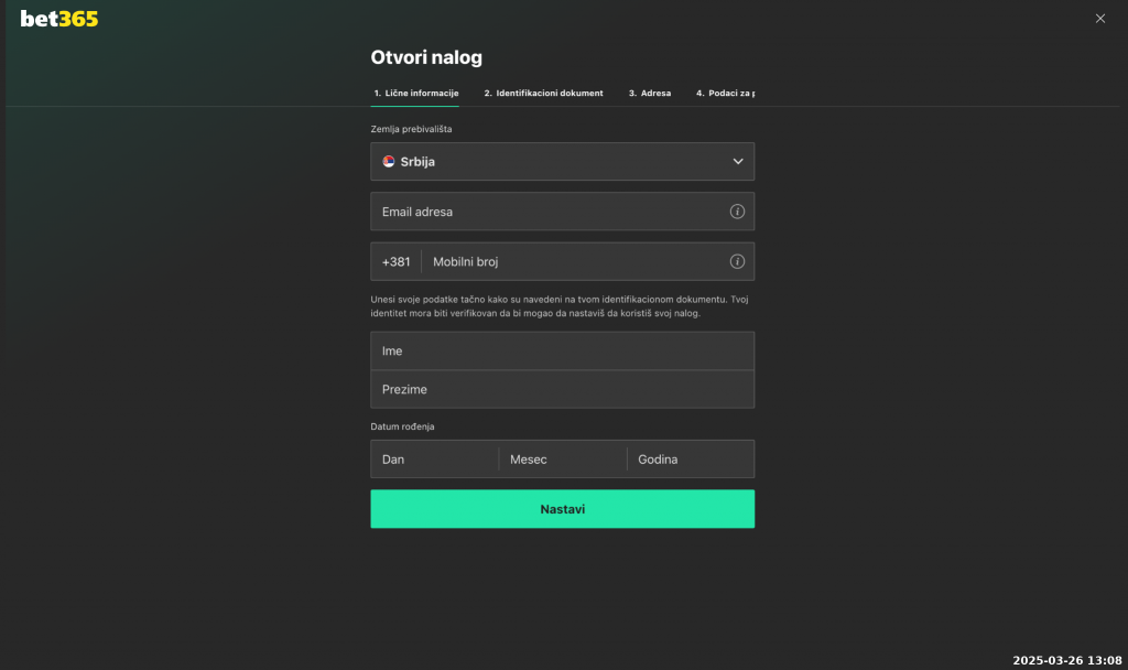 bet365 registracija