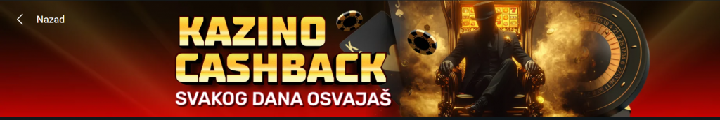 Kešbek bonus za kazino