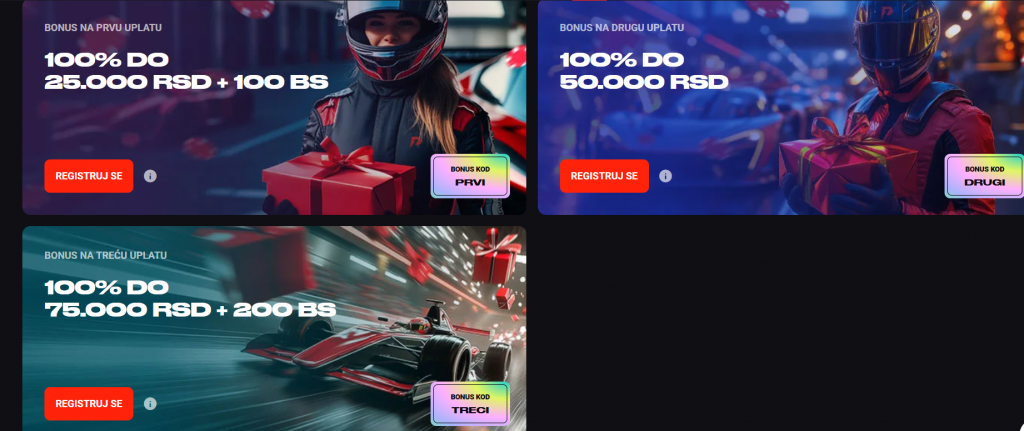 Primobet paket kazino bonus dobrodošlice