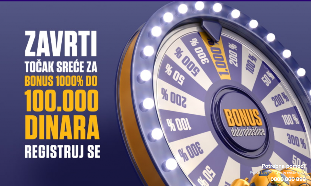 Mozzartbet bonus dobrodošlice - točak sreće