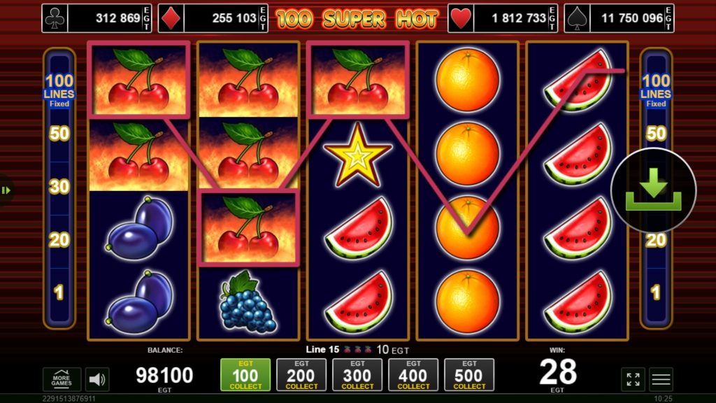 100 Super Hot Slot