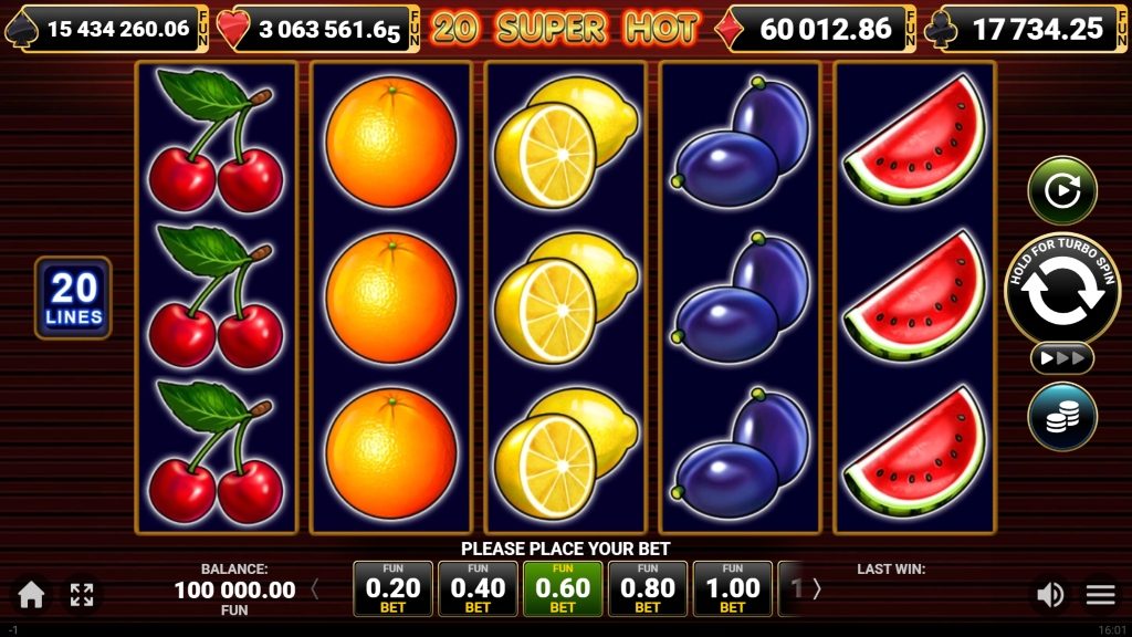 20 Super Hot Slot