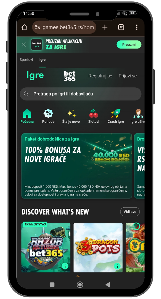 bet365 mobilna verzija sajta