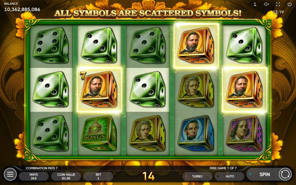 Cash Streak Dice slot igra