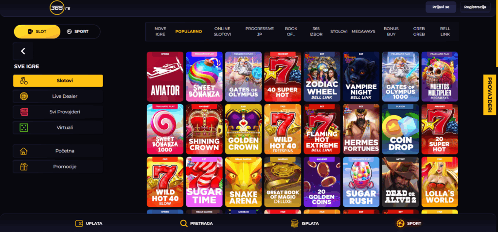 365.rs kazino igre