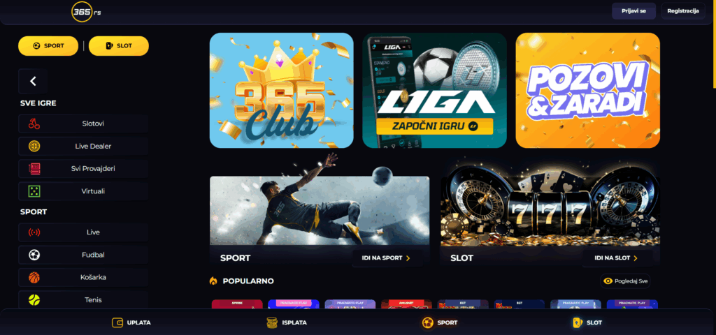 365.rs kazino početna stranica