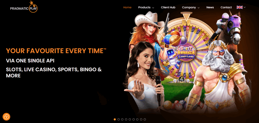 Pragmatic Play provajder - početna stranica