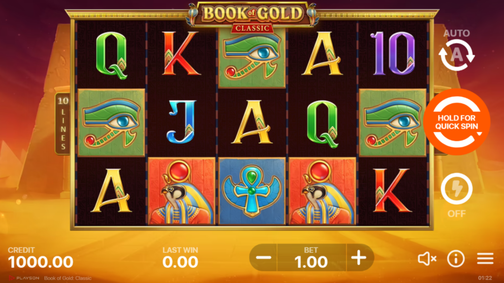 Book of Gold Classic je onlajn slot provajdera Playson.