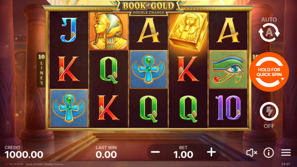Book of Gold Double Chance je slot igra provajdera Playson 