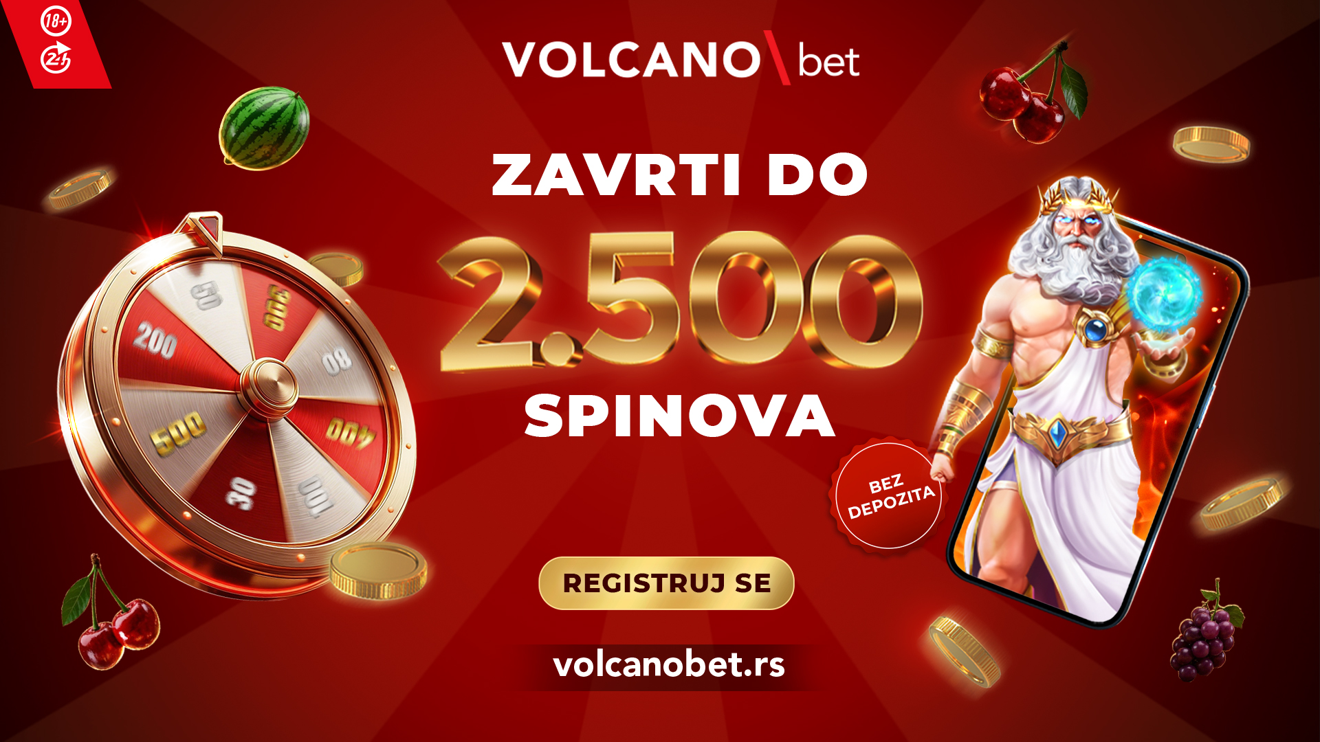 Volcanobet Bonus