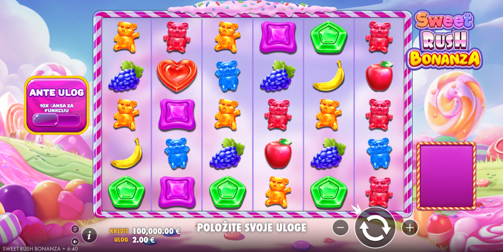 Sweet Rush Bonanza slot igra